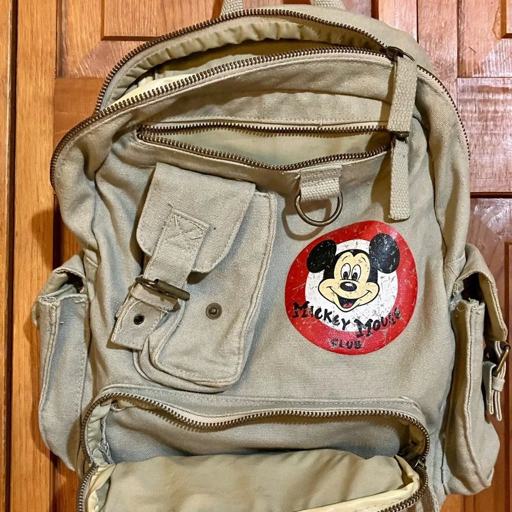 Vintage 2000s Disney “Mickey Mouse Club” Crossbody Backpack 🐭🎒